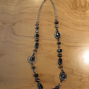 Premier Jewelry Designs Chunky Necklace in Black, Bronze and Pearl